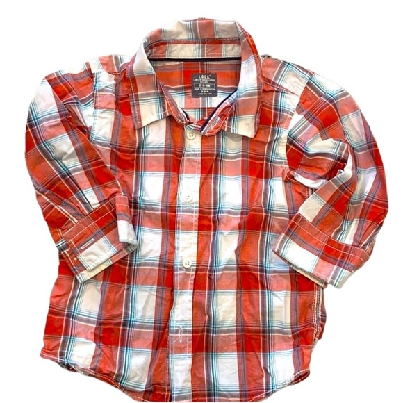 Boys H&M Button down shirt size 12 -18 months - Picture 1 of 3